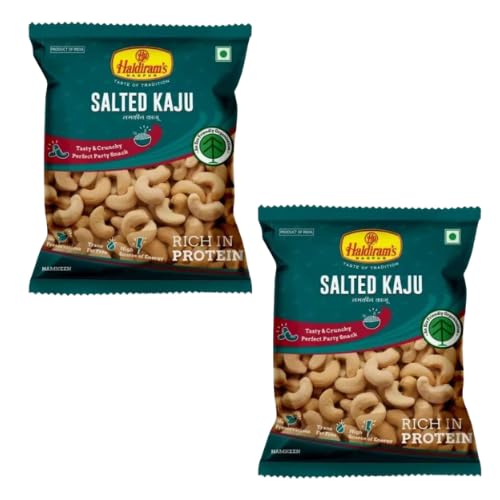 Haldiram's Gesalzene Kaju (Bundle von 2 x 40g) - Genießen Sie den salzigen Geschmack von Cashewkernen von Generic