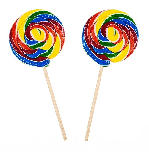 Lutscher Handgefertigte – Runde Lollies mit Fruchtgeschmack – 25 Gramm – Set mit 8 Stück von Generic