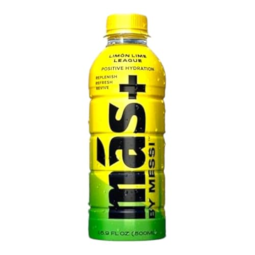 MAS+ by Messi Hydration Drink | Energy Sports Drink | Limon Lime League Limited Edition | 500 ml von Generic