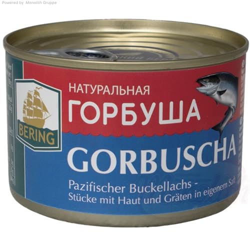 Pazifischer Buckellachs "Gorbuscha" Stücke mit Haut und Gräten in eigenem Saft 250g von Generic