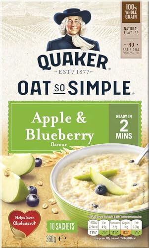 Oat So Simple Apfel und Heidelbeere, Multipack 10 x 36g (360g) von Generic