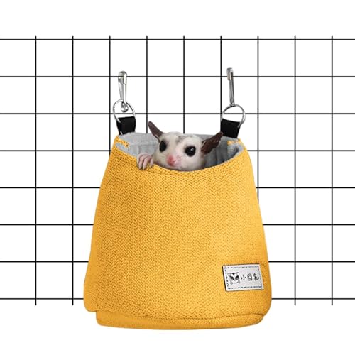 Squirrel Hammock - Hamster Warm Bed, Sugar Glider Hammock, Sleeping Pouch Bag Warm Nest Bed, Sugar Glider Pouch for Sugar Glider Cage Accessories and Toys, Small Animals Cage Sleep Bag von Generic