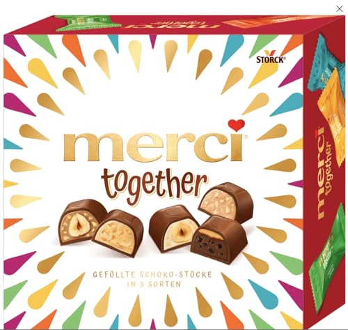 Together 175g - Sortiment feiner Pralinen | 175g Box - Hochwertige deutsche Süßwaren - Tolle Geschenkidee - Kompatibel mit Merci von Generic