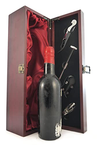 Vintage Port 1910's bottling (1/2 bottle) in einer mit Seide ausgestatetten Geschenkbox, da zu 4 Weinaccessoires, 1 x 375ml von Generic