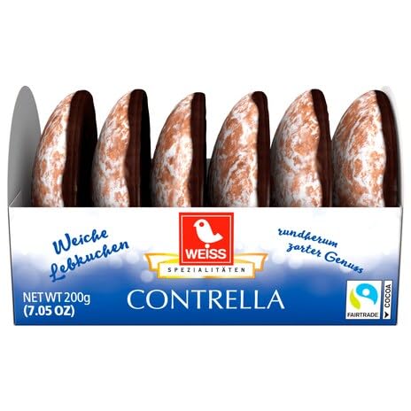 WEISS Contrella | Lebkuchen Orangen Lebkuchen mit Schokoboden | 3x200g = 600g von Generic