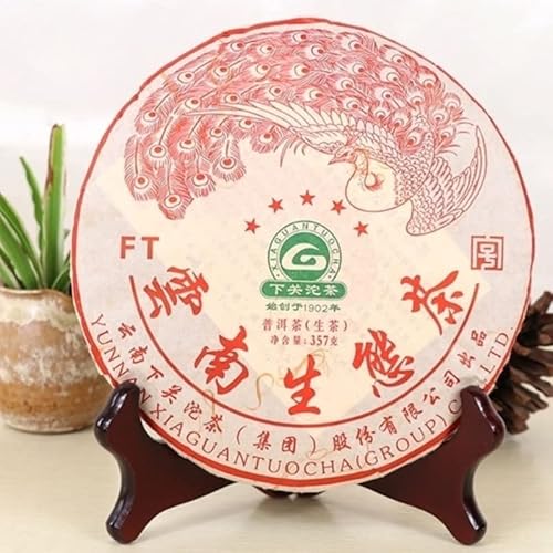 Xiaguan FT Five Star Red Peacock Yunnan Ökologischer Tee Pu'erCha Tee 357g von Generic