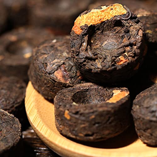 Yunnan Kleiner Puerh-Teekuchen Mandarinenschalen-Pu'er-Tee Chinesischer Puer-Schwarztee 500g von Generic