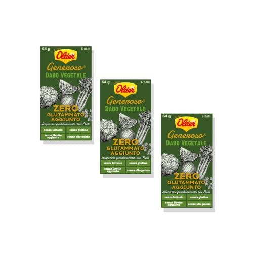 Älter® | 18 Würfel für Brühe mit Gemüsegeschmack | Glutamatfreie Gemüsebrühwürfel | Gemüse Nuss | Glutenfrei | Ohne Palmöl - 192 Gr von Generico