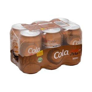 Cola-Erfrischungsgetränk, Zero Zucker, Zero Koffein, 6 Dosen x 330 ml von Genérico