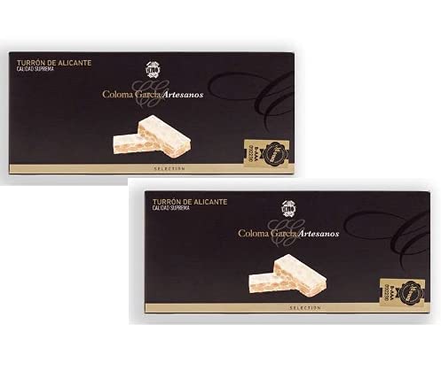 Coloma Garcia Traditioneller Alicante Nougat mit Jijona Mandeln - 2 x 200 Gramm von Generico