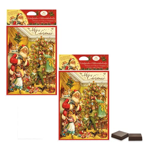 Confiserie Heidel | Kakao-Adventskalender 37% | Adventskalender Pralinen - 2 x 75 Gr von Generico