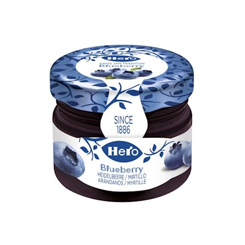 Confitura Extra Hero Blaubeeren, 24 Gläser aus Glas, 28,3 g, Einzelportion von Generico