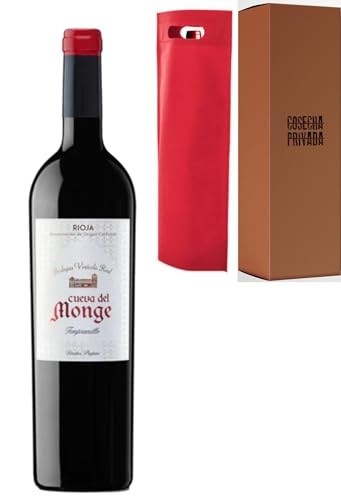 Cueva del Monge -200 Monges - Kostenloser Versand 24 Stunden - Geschenkwein - Rotwein - Rioja - Versand durch Privatanbau (1 x Flasche 75 cl, Rot) von Genérico