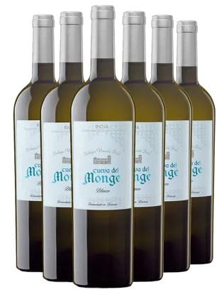 Cueva del Monge -200 Monges - Kostenloser Versand 24 Stunden - Geschenkwein - Rotwein - Rioja - Versand durch Privatanbau (6 x Flasche 75 cl, weiß) von Genérico