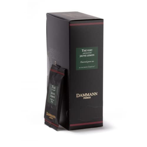 Dammann-Brüder | Grüner Tee und gelbe Zitrone Grüner Tee & Zitronengras, Zitrone und Ingwer - 24 Sachets (48 Gr) | Grüner Tee mit ätherischen Ölen | Aromatisierte Grüntee-Beutel von Generico