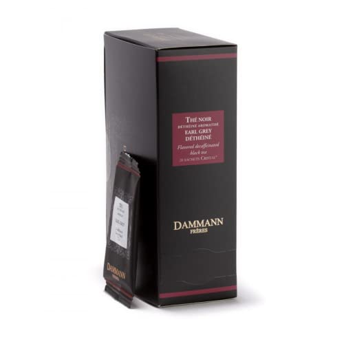 Dammann Frères | Entkoffeinierter Bergamotten-Schwarztee | Earl Grey Entkoffeinierter Schwarztee - 24 Sachets (48 Gr) | Earl Grey Teebeutel entkoffeiniert von Generico