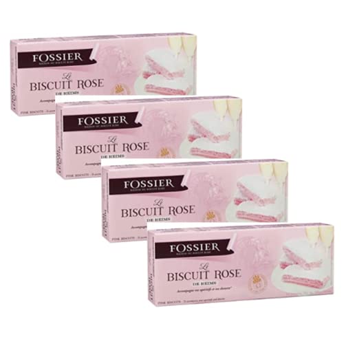 Fossier Reims Rosa Mini-Kekse für Aperitifs und Desserts - 4 x 100 Gramm von Generico