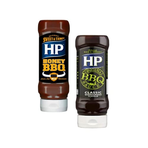 HP | Klassische Smoke-Barbecue-Sauce | Honig-Barbecue-Sauce | Geräuchertes BBQ-Fleisch | Fleischgewürzsauce | Barbecue Saucen - 2 x 465 Gr von ANTICO CAFFE' NOVECENTO