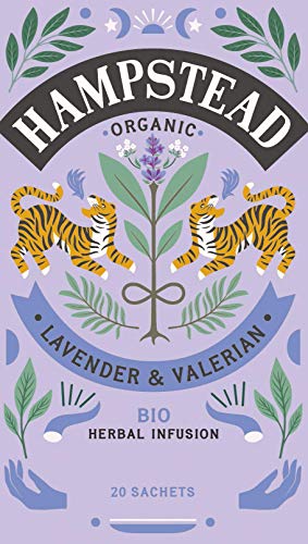 Hampstead Organic Herbal Infusion mit Lavendel und Baldrian ohne Koffein - 1 x 20 Teebeutel (20 Gramm) von Generico