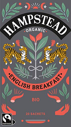 Hampstead Tè Nero Biologico English Breakfast - 20 Bustine (45 Gr) | Tè Nero Biologico Bustine | English Breakfast Tea von Generico