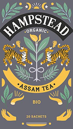 Hampstead Tea | Tè Nero Biologico e Biodinamico di Assam - 20 Bustine di Tè (40 Gr) | Tè Nero Assam BIO | Assam Tea Bags von Generico