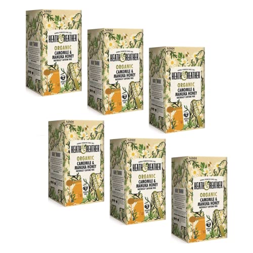 Heath & Heather Manuka-Honig, Bio-Kamillengeschmack, natürlich koffeinfrei, 6 x 20 Teebeutel (180 g) von Generico