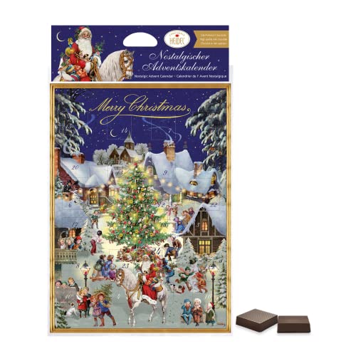 Heidel Confiserie Adventskalender Pralinen in Milchschokolade Kakao Minimum 37% - 1 x 75 Gramm von Generico