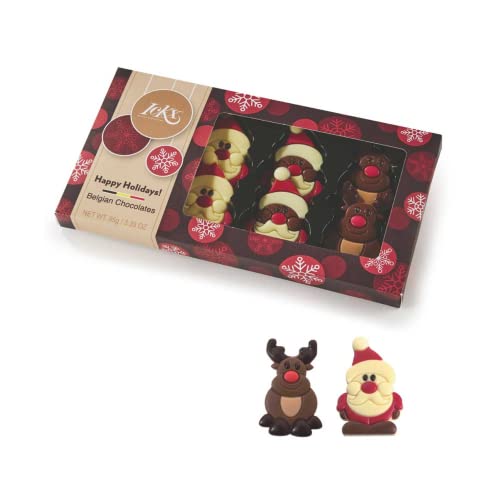 Ickx Pralinen | Rentier + Babbi Chocolate Weihnachtsthemenpaket | Weihnachtsmann + Rentier-Pralinen-Geschenkbox - 95 Gr von Generico