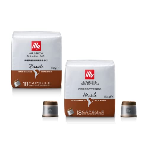 Illy Iperespresso Arabica Brazil Selection Karamellnoten | Iperespresso Arabica Brazil - 36 Kapseln für Espressokaffee (241,2 Gramm) von Generico