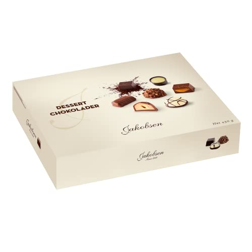 Jakobsen | Schokoladendessert | Schokoladen-Geschenkbox | Pralinen in Schokolade | Verschiedene Pralinen - 450 Gr von Generico