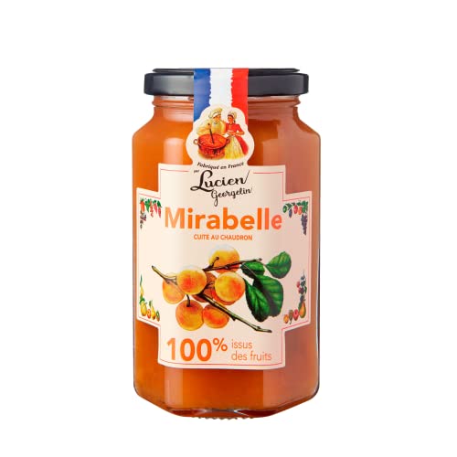 Lucien Georgelin | Mirabellenmarmelade 100% Fruchtzucker Pflaumenmarmelade | Pflaumenmarmelade 100% Frucht 300 gr | Vorbereitet für Torten in der Küche von Generico