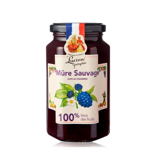 Lucien Georgelin | Wilde Brombeermarmelade 100% Fruchtzucker Wilde Brombeermarmelade Küchenprodukte 100 % Frucht - 300 Gramm von Generico