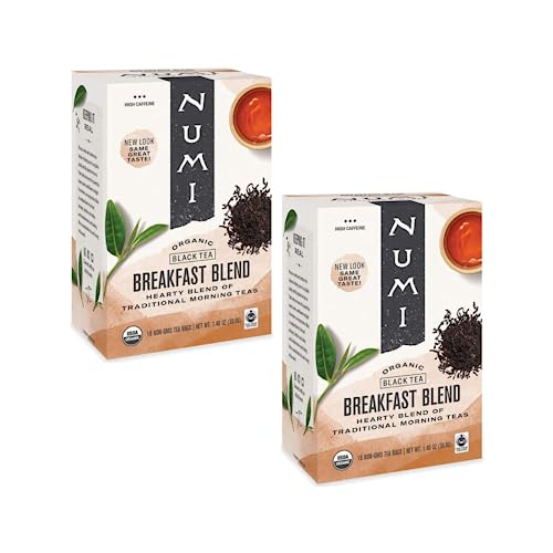 Numi Tea | Englischer Frühstücks-Schwarztee | Traditionelles englisches BIO-Frühstück | Englischer Frühstücks-Schwarztee – 2 x 18 Teebeutel (72 g) von Generico