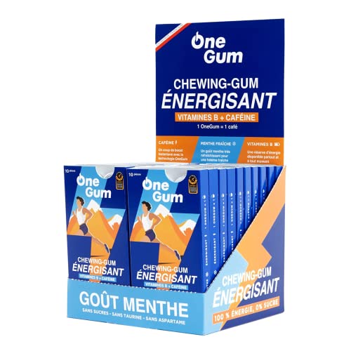 One Gum® | Chewing-Gum Senza Zucchero Gusto Menta | 200 Gomme da Masticare alla Menta | Astuccio Chewing-Gum alla Menta - 20 x 20 Gr von Generico