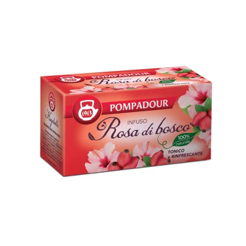 Pompadour 1913 Wild Rose Infusion mit Hibiskus-Tonikum und Erfrischung - 1 x 20 Teebeutel (70 Gramm) von Generico