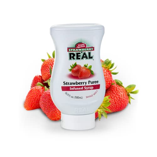 Real | Erdbeermischung | Erdbeeren Camorosa Sorte, Ventana Cucina | Zubereitung Erdbeeren Albion California | Erdbeersirup Aromen Küche - 1 x 500 ml. von Generico