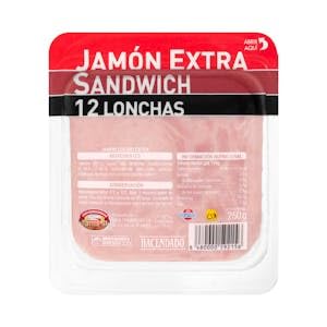 Schinken, extra Sandwich, 250 g, 2 Stück von Genérico