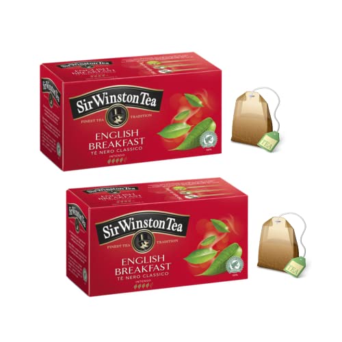 Sir Wiston Tea Tè Nero Classico English Breakfast - 2 x 25 Bustine di Tè (87.5 Grammi) von Generico