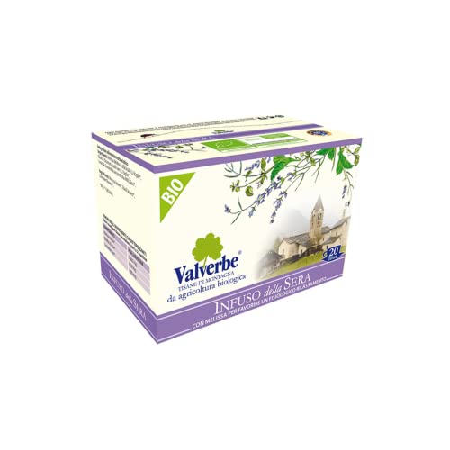 Valverbe | Aufguss des Abends | BIO-Kräutermischung für Kräutertee | Infusion Lavendel, Zitronenmelisse & Basilikum - 20 Filter (20 Gr) | Entspannender Kräutertee mit Bio-Zitronenmelisse von Generico