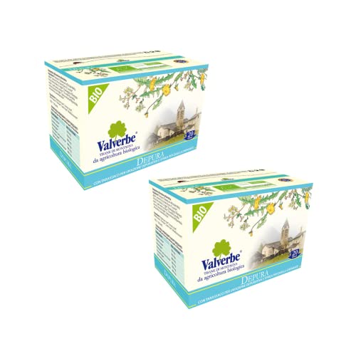 Valverbe | Depura | BIO Depurative Infusion Löwenzahn und Zitrone | Organischer reinigender Kräutertee ohne Koffein - 40 Filter (60 Gr) von Generico