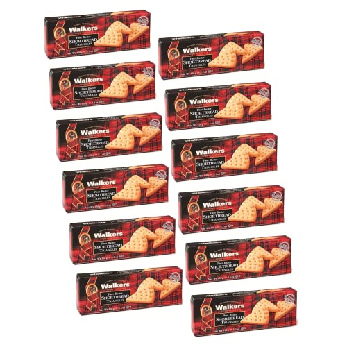 Walkers | Biscotti Forma Triangolo | Biscotti Scozzesi di Pasta Frolla al Burro | Biscotti Burro Purissimo - 12 x 150 Gr von Generico