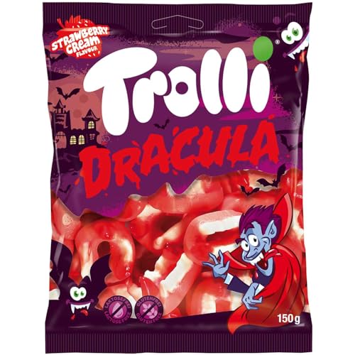 Dracula - Köstliche süße Überraschung, die betörende Aromen und visuellen Genuss kombiniert, perfekt für Halloween oder jeden Gourmet-Anlass, Trolli-kompatibel, 150 g von Générique