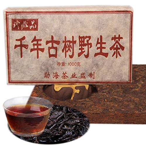 1000g original natürlicher Yunnan LaoBanzhang Pu'er Schwarztee mit honigartiger Süße Handgefertigter Pu-erh präsentiert als Puer-Teekuchen Mit intensivem Geschmack sanfter Süße von Generisch