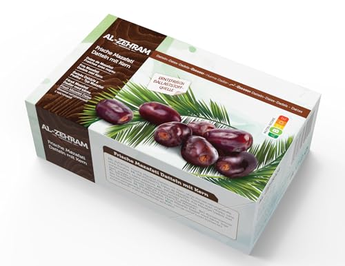 12 x 500g Al Zehram Mazafati Datteln cremig & soft 100% Naturprodukt ohne Zusätze ungeschwefelt und ungezuckert von Generisch