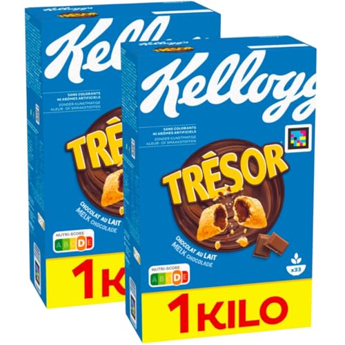 2 PACKS X Milk Choco Cerealien Muesli Cornflakes Milk Choco Frühstückscerealien mit schmelzender Creme-Füllung mit Milchschokolade Crazy Tasty 1000 gramm von Generisch