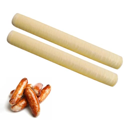 2 Stück Wurstdarm | 14 M 26 Mm Kunstdarm für Wurst Räucherbar | Kollagen Sausage Casings | Aromatische Hausgemachte Hülle für Die Italienische Wurst und Schweinswurstherstellung von Generisch