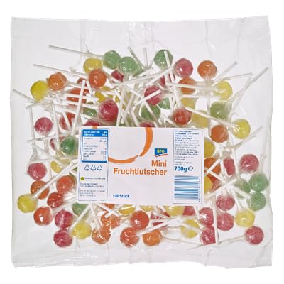 2 x Mini-Lutscher Frucht, a 100 Stück - 2 x 700 g Beutel von Generisch