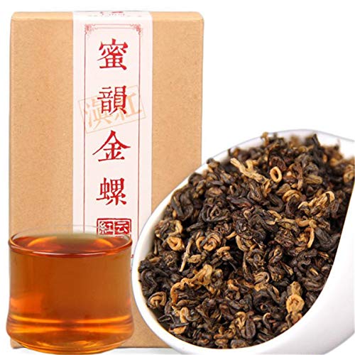 200g Schwarzer Tee Kunming Crested Frühfrühling Honig-Reim Golden Screw Schwarzer & Roter Dianhong-Tee Grüner Lebensmittel-Roter Tee von Generisch