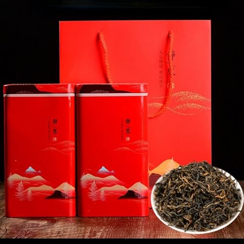 2pcs Original Natürlicher Yunnan Dian Hong Tee Mit Goldenen Knospen in Dose – Grüner Bio Pu'er Tee Ohne Zusatzstoffe Lose Pu'er Mit Intensivem Reinem Teegeschmack Leicht Zu Lagern von Generisch