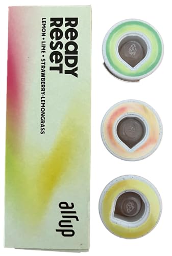 3 x Air Up Pod Original Duft Pods, Ready Reset Pack, Zubehör für Trinkflasche, 0 Kalorien, kein Zucker, aromatisierte Pads (Zitrone, Limette, Erdbeere-Zitronengras) von Generisch